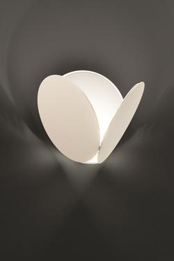 Applique contemporaine blanche et éclairage LED Timeo - Applique by Masiero