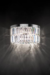 Applique demi-ronde 2 lumières en cristal - Applique by Masiero