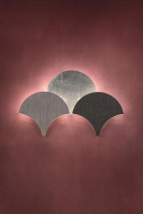 Applique éventail Art Déco composition 3 lumières Palm - Applique by Masiero