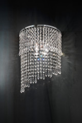 Applique longue chrome et cristal 2 lumières - Applique by Masiero