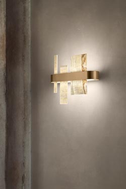 Applique murale en onyx Honicè 65cm