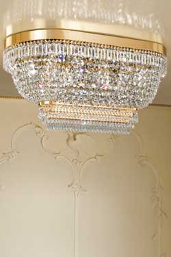 Large oval crystal ceiling light - Ceiling lights by Masiero
