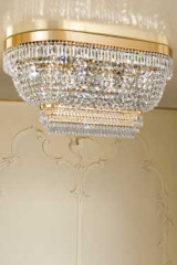Large oval crystal ceiling light - Ceiling lights by Masiero