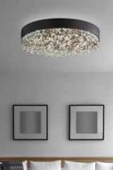 Round ceiling light in matt black Ola - Ceiling lights by Masiero