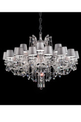 24 lights chandelier in chromed metal - Chandeliers by Masiero