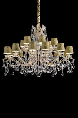 Golden chandelier 36 lights - Chandeliers by Masiero