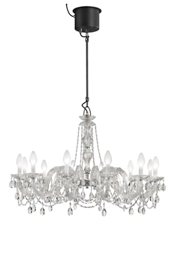 Drylight lustre vénitien 12 lumières éclairage LED blanc - Suspension d'extérieur by Masiero