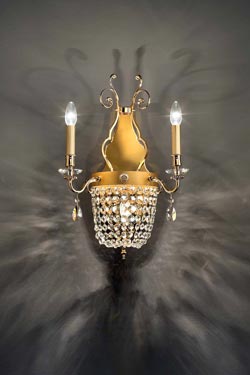 Elegantia applique 3 lumières dorée - Applique by Masiero