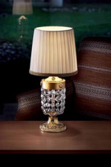 Elegantia lampe de table cristal et or - Lampe de table by Masiero