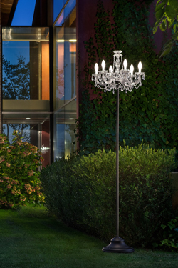 Drylight Outdoor Venetian Style Floor Lamp White LED lighting