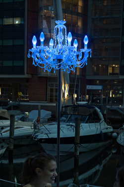 Drylight Outdoor Venetian Style Floor Lamp White LED lighting