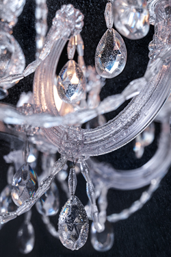 Drylight chandelier IP65 18 lights white LED lighting