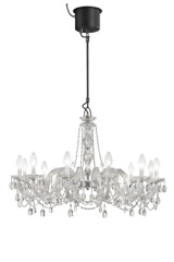 Drylight Venetian chandelier 12 lights white LED lighting - Exterior pendants by Masiero