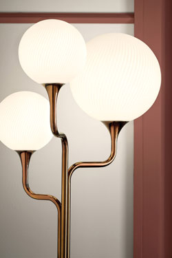 3-light retro floor lamp Tee