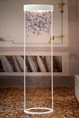 Ola floor lamp in multicolored Italian glass, cold tones - Floor lamps by Masiero