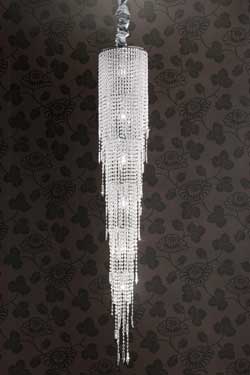 Grand lustre conique en cristal - Lustre by Masiero