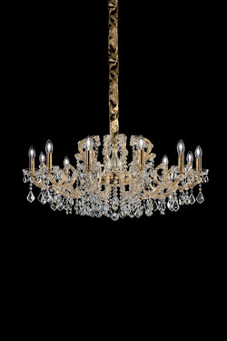 Lustre chandelier vénitien 12 lumières - Lustre by Masiero