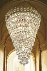 Lustre conique en cristal - Lustre by Masiero