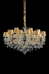 Lustre style vénitien 18 lumières doré - Lustre by Masiero