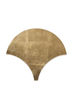 Palm applique éventail finition feuille d'or