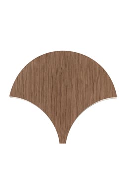 Palm applique éventail finition noisetier