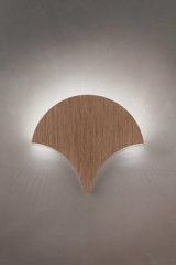 Palm applique éventail finition noisetier - Applique by Masiero
