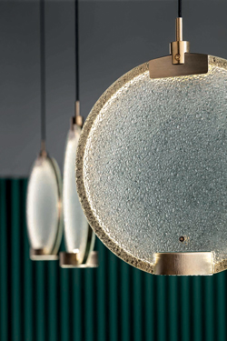 Horo glass  frosted glass pendant