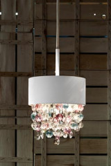 Ola pendant in matt white painted metal - Pendants by Masiero