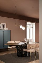 Posy 4-light gold rail pendant light - Pendants by Masiero