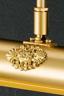 Petite applique pour tableau cylindrique dorée mat