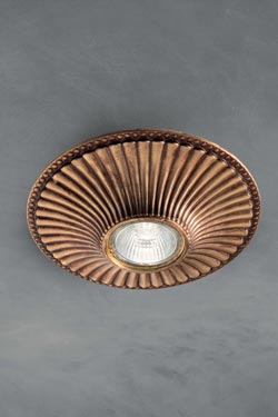 Spot rond en laiton antique - Spot by Masiero