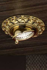 Adjustable round decorated gold-plated recessed spotlight - Spotlights by Masiero