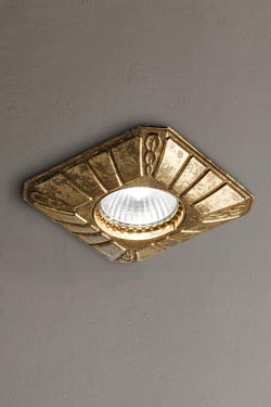Small recessed spot in antique brass - Spotlights by Masiero