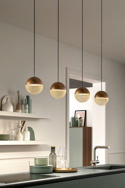 Suspension 2 lumières esprit industriel contemporain Iglu - Suspension by Masiero