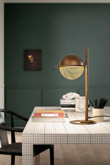 Iglu industrial table lamp in patinated bronze metal - Table lamps by Masiero