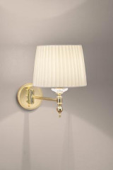 Classic ivory and gold wall lamp on adjustable arm - Wall lights by Masiero