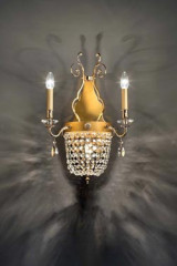 Elegantia 3-light gold wall lamp - Wall lights by Masiero