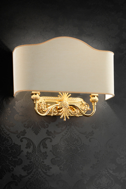 Wall lamp 2 lights gold and ivory - Wall lights by Masiero