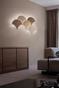Palm wall fan 5-light composition - Wall lights by Masiero