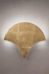 Palm fan wall lamp in gold leaf finish - Wall lights by Masiero