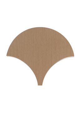 Palm fan wall light oak finish