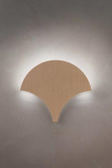 Palm fan wall light oak finish - Wall lights by Masiero