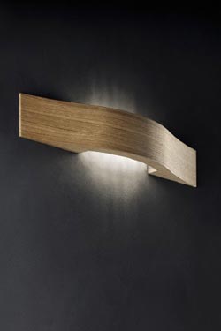 Solid oak wall lamp Libe A55 - Wall lights by Masiero