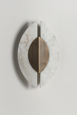 Applique en albâtre et bronze Shields - Applique by Matlight