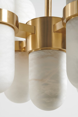 9-light alabaster chandelier from the 70s Pills