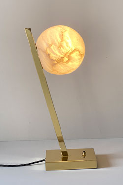 Offset lampe de table boule d'albâtre - Lampe de table by Matlight