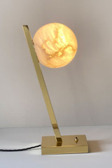 Offset lampe de table boule d'albâtre - Lampe de table by Matlight