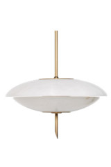Cosmo alabaster saucer pendant - Pendants by Matlight