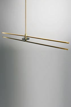  Essential satin brass and black marble Marquiniapendant