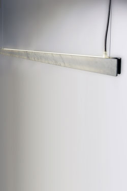 H profile marble white pendant horizontal bar - Pendants by Matlight